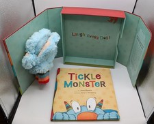 Tickle Monster Laughter Kit Book Set /w Tickle Mitts By Josie Bissett
