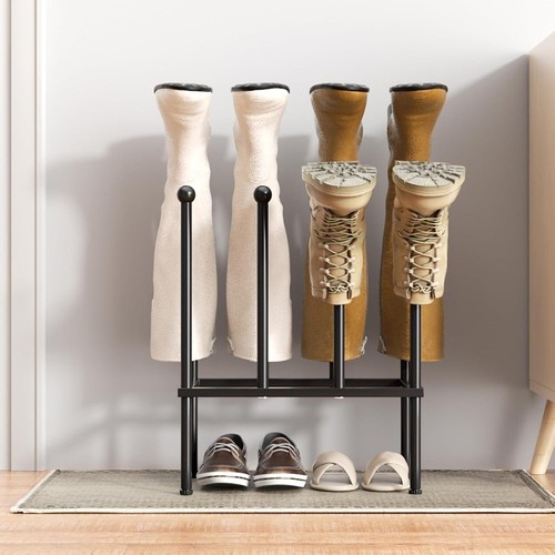 Pair metal welly boot stand - metal,