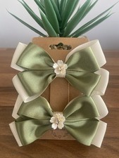 Sage Green And Ivory Pigtail