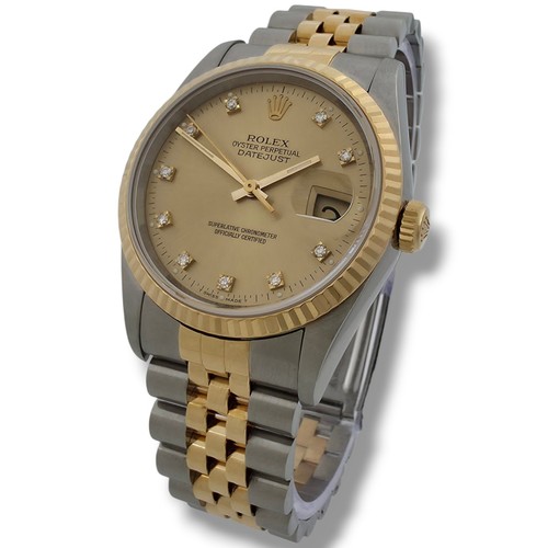 Rolex datejust 16233 18k gold - rolex,