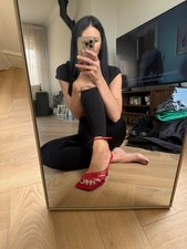 zara black heels size 4