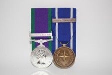 GSM Northern Ireland & NATO Former Yugoslavia Court Mounted Full Size Medal