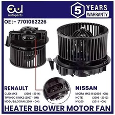 HEATER BLOWER MOTOR FAN FOR