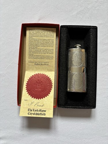 1986 sheffield pewter hip - pewter,