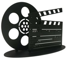 Classic Film Clapper Board & Film Reel Vintage Movie Ornament Hollywood Gifts