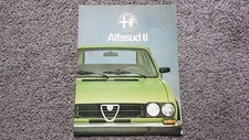 ALFA ROMEO ALFASUD TI SALES BROCHURE 1978 1979