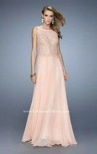 Nwt LA FEMME Apricot CHIFFON &