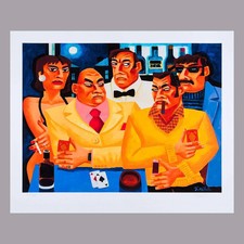 Graham Knuttel LTD Edition Print of 50 pieces Irish Artist Poker Face
