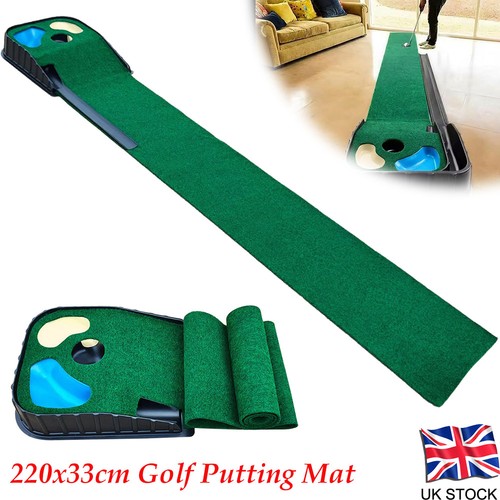 Golf putting mat - with, auto