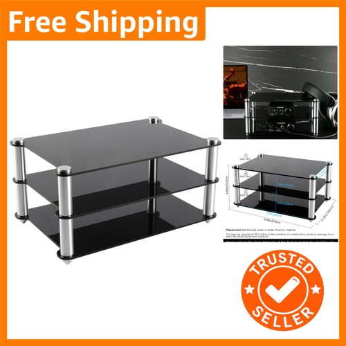 Elegant black tier acrylic - black,