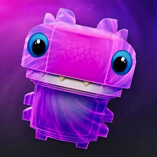 Purple dragon character - purple,