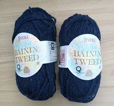 Tivoli Bainin Tweed 2 x 50g Shade 744 Lot 3068 100% Wool Made In Ireland 