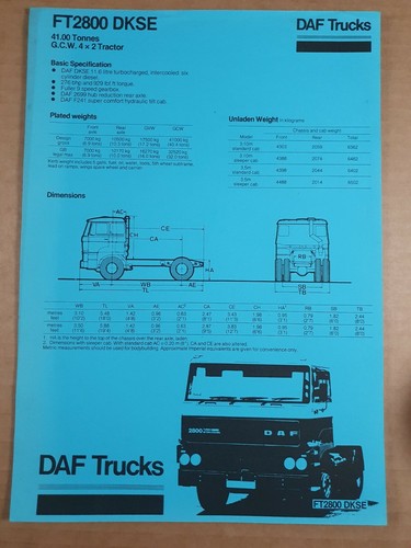 Daf trucks ft2800 - trucks,