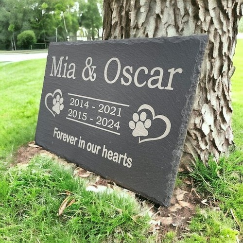 Customized pet memorial plaque - customized,
