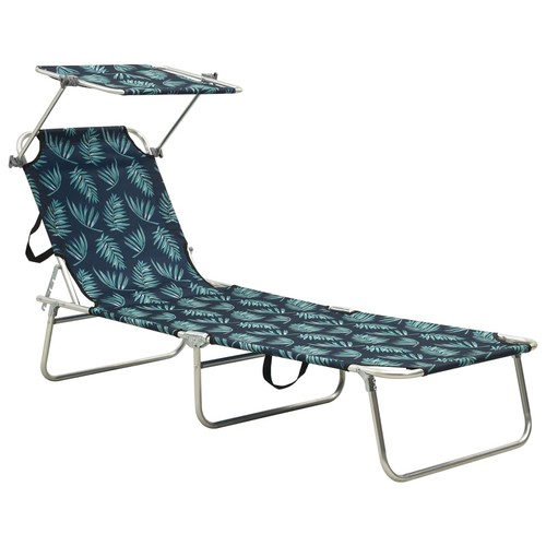 Folding sun lounger with - sun,