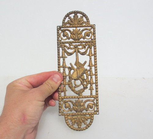 Victorian brass pierced finger - brass,