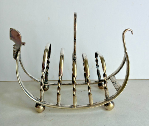 Antique silver plated - plated, gondola