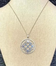 Ortak Malcolm Gray Sterling Silver St Magnus Cross Pendant Necklace 1989