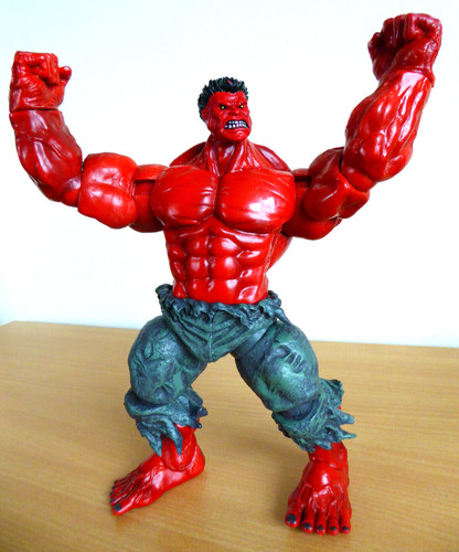 Marvel legends red hulk - marvel, 10"