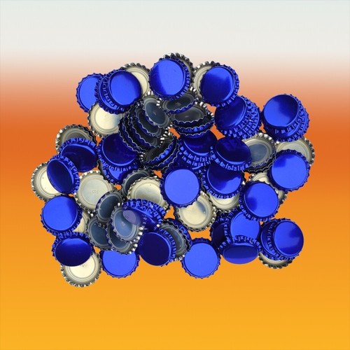 Pack 100 blue crown caps - of,