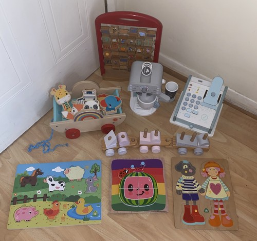 Wooden toy bundle alphabet - wooden,