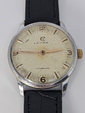 Rare Vintage 1950s Men's Cyma Cymaflex R.459 17 Jewels Swiss Made 31mm Watch