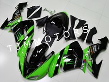 For Ninja ZX-10R 2006 2007 Black Green ABS Injection Mold Bodywork Fairing Kit