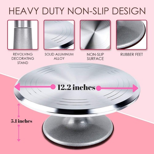 Cake turntable aluminum - cake,