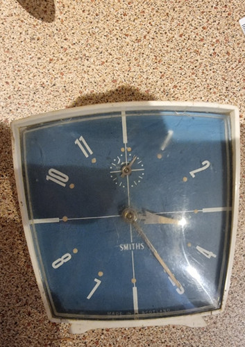 Smiths blue bakelite alarm - smiths,