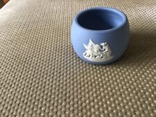 Wedgwood Blue Jasper Ware Round Trinket Pot 4cm