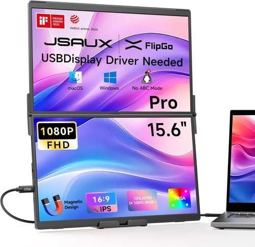 Jsaux flipgo pro dual - flipgo, 15.6"