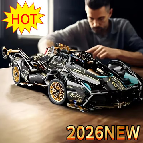 Technical car building block - building,