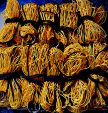 10 x 8z HEAVY DUTY YELLOW 4ft NYLON RABBIT PURSE NETS FERRETING PEST CONTROL