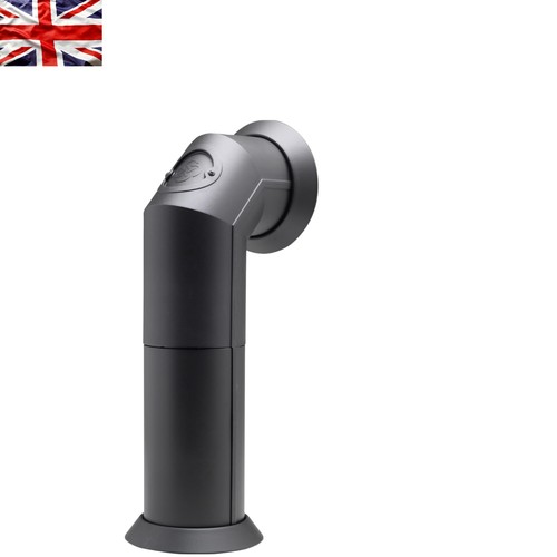 Flexible matte black flue pipe - matte,