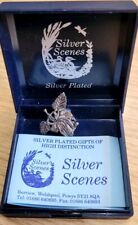 Silver Scenes Silver Plated Brooch in Box