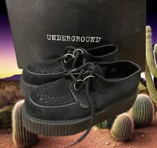 NEW Underground Original Wulfrun Creeper -Black Suede Double Sole Women’s 5.5 UK