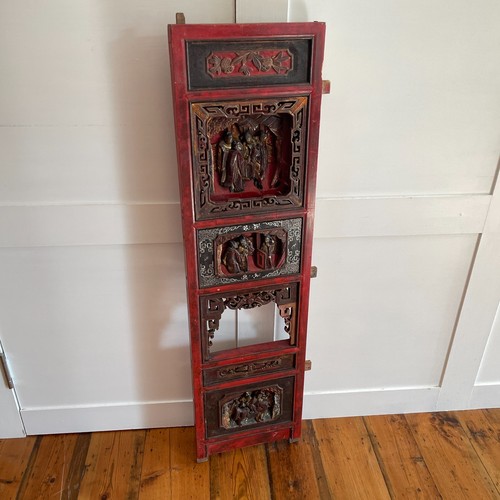 Antique chinese carved panel - antique,