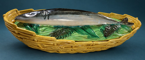 George jones majolica mackerel - majolica,
