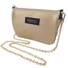 Versace Womens Small Gold Chain Crossbody Shoulder Bag 