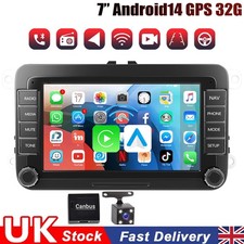 For VW GOLF MK5 MK6 CarPlay Car Stereo Radio Android 14 Player GPS Head Unit 32G