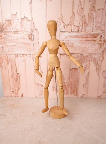 Vintage wooden artist - wooden,