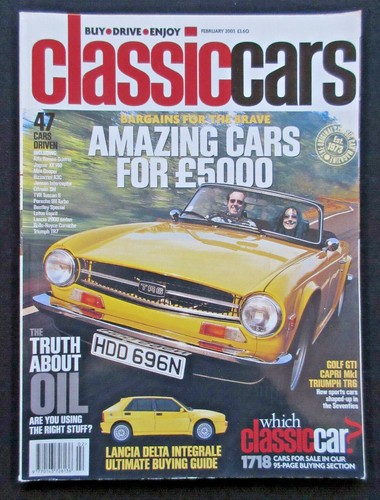 Classic cars magazine feb - cars, 2003