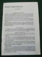 Old Irish Republican Booklet 'Know Your Rights, Six Counties'. 