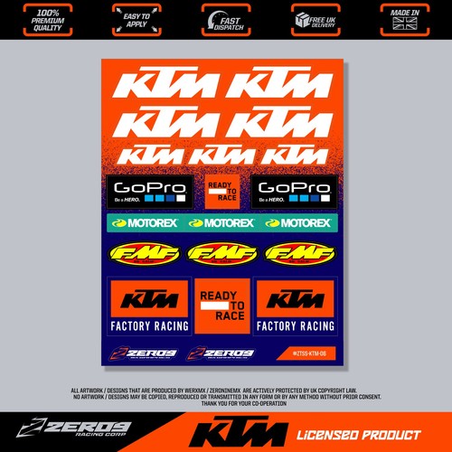 Ktm stickers motocross - ktm, stickers,