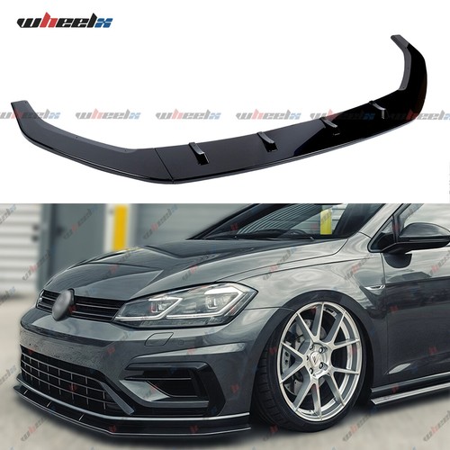 Gloss black front splitter lip - front,