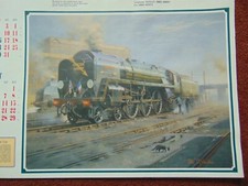 `Iron Duke and the shed cat` Philip D. Hawkins Railway picture print 1993