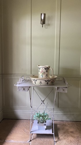Vintage french painted metal - french,