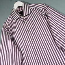 Eton Shirt Men 18 Purple White