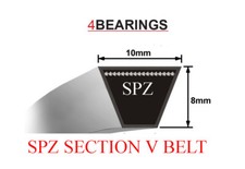 SPZ SECTION V BELT SIZES