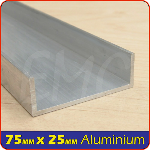 75x25 aluminium channel - mm,